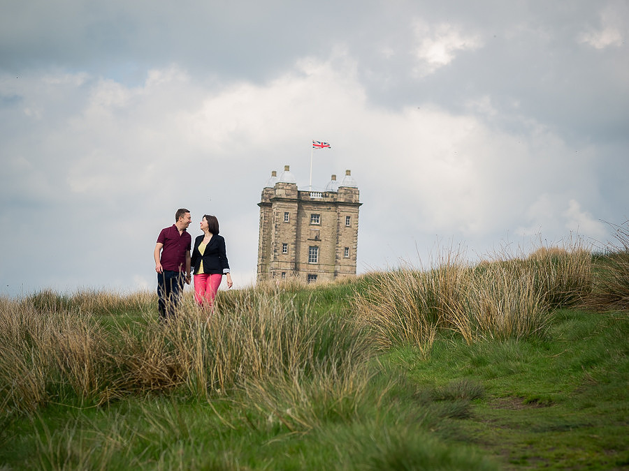 A photograph of Katharine & Matt at Lyme Park on their Pre Wedding Shoot, photographed by Celynnen Photography.