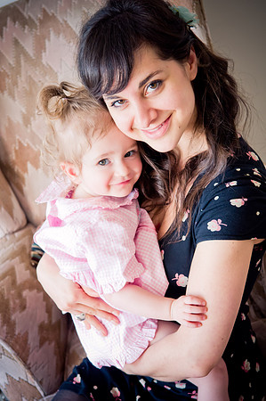 Mother and daughter portrait from a pre wedding photoshoot