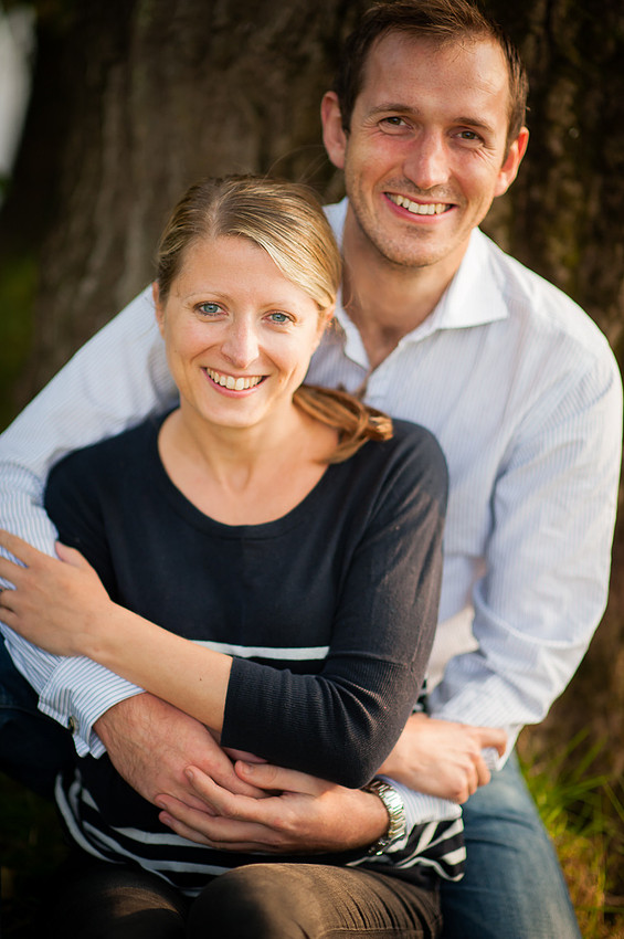 Portrait of couple on pre wedding photoshoot by Celynnen Photography.