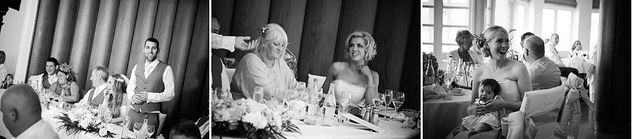 Wedding speeches in Portmeirion. Wedding photographer: Celynnen Photography