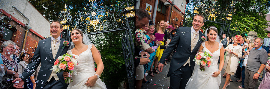 Wedding photographer Ruthin Celynnen Photography confetti