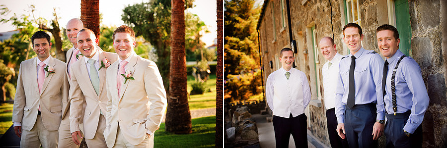 Group shoots with the groom