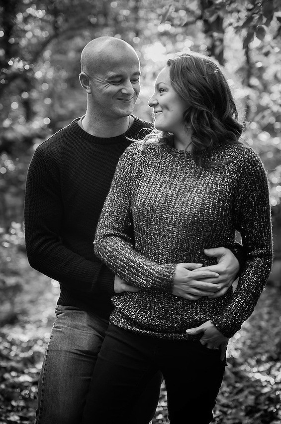 Gillian and Luke who are getting married at the St-Georges Hotel in Llandudno made the most of the late Autumns sunshine in Deganwy for their portrait session! (Ioan Said / Celynnen Photography)